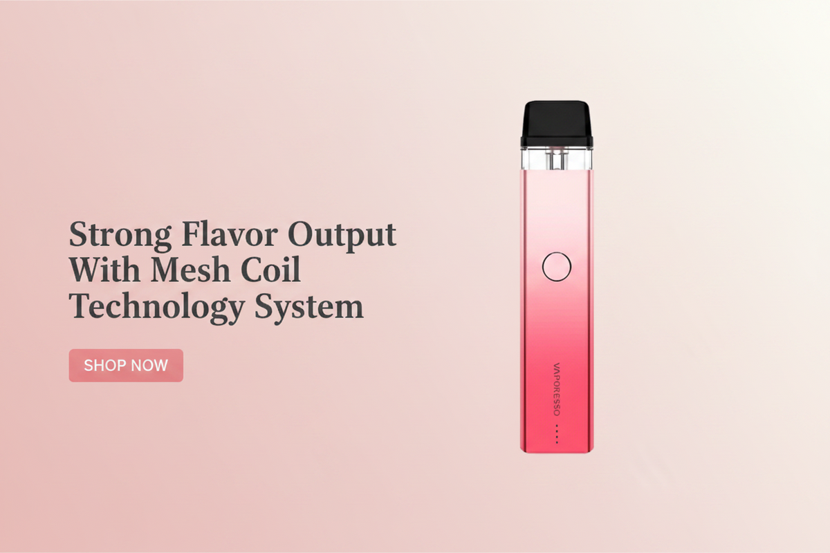  Strong Flavor Output With Mesh Coil Technology System