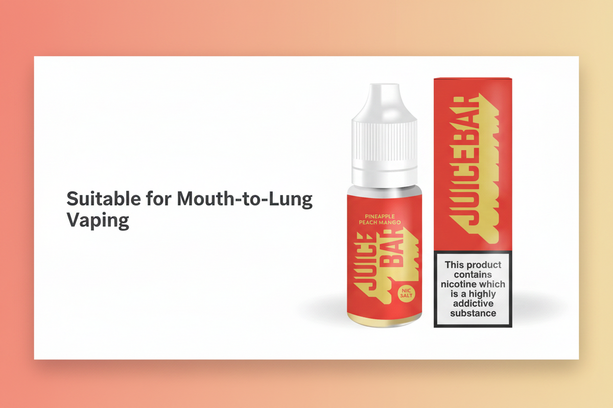 Suitable for Mouth-to-Lung Vaping