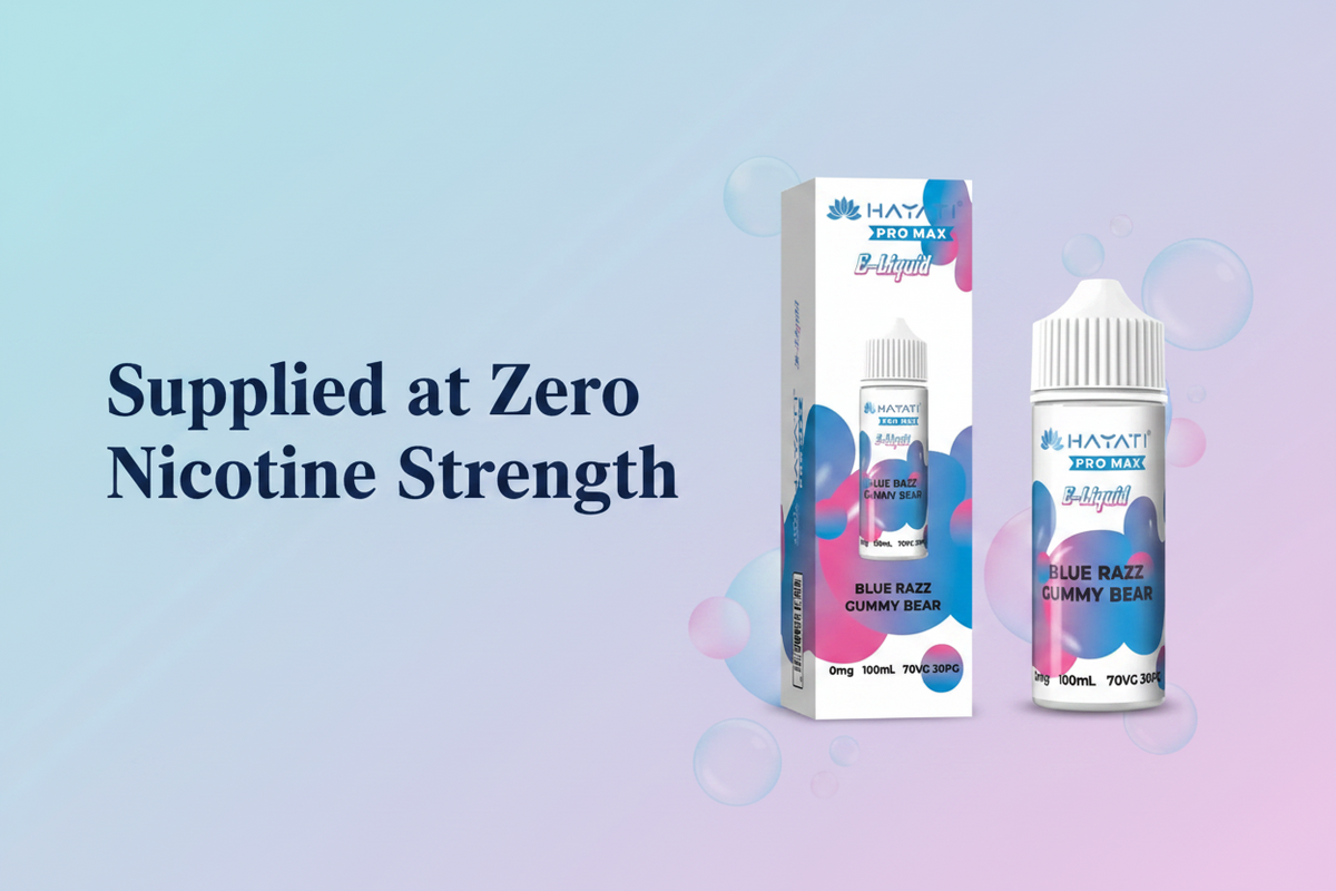 Supplied at Zero Nicotine Strength