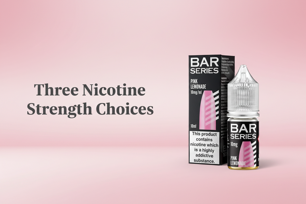 Three Nicotine Strength Choices