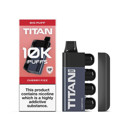 TITAN 10k Prefilled Disposable Pod 20mg Cherry Fizz