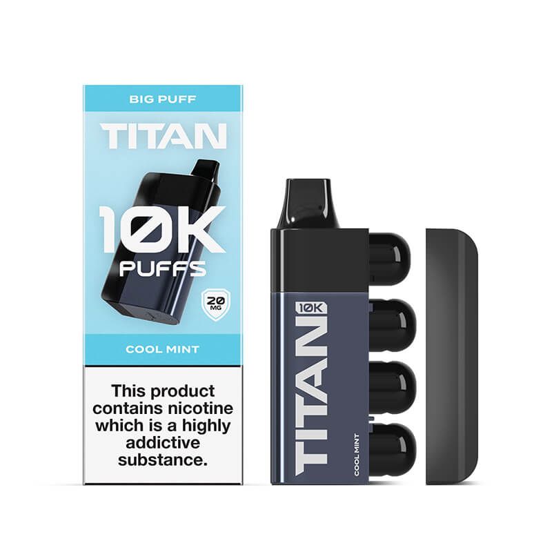 TITAN 10k Prefilled Disposable Pod 20mg Cool Mint