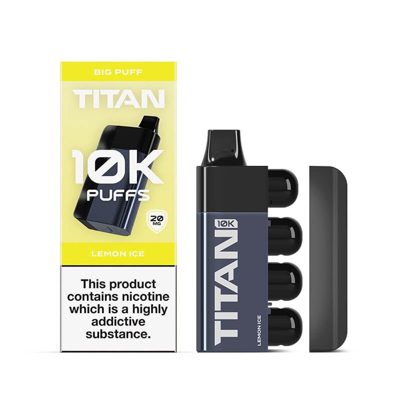 TITAN 10k Prefilled Disposable Pod 20mg Lemon Ice