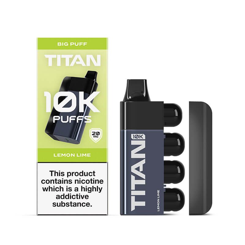 TITAN 10k Prefilled Disposable Pod 20mg Lemon & Lime