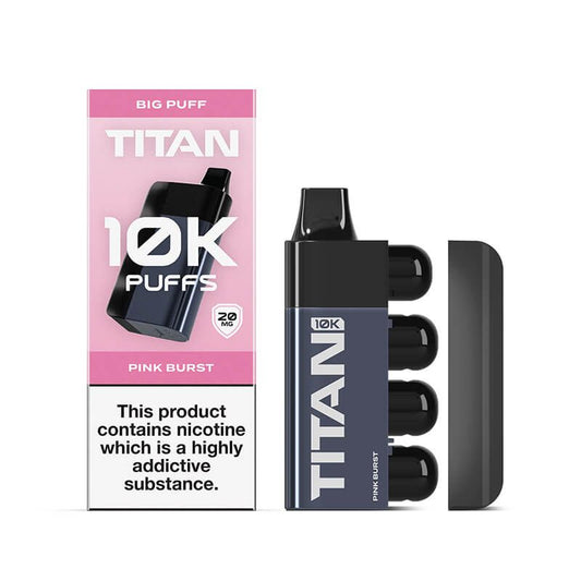 TITAN 10k Prefilled Disposable Pod 20mg Pink Burst