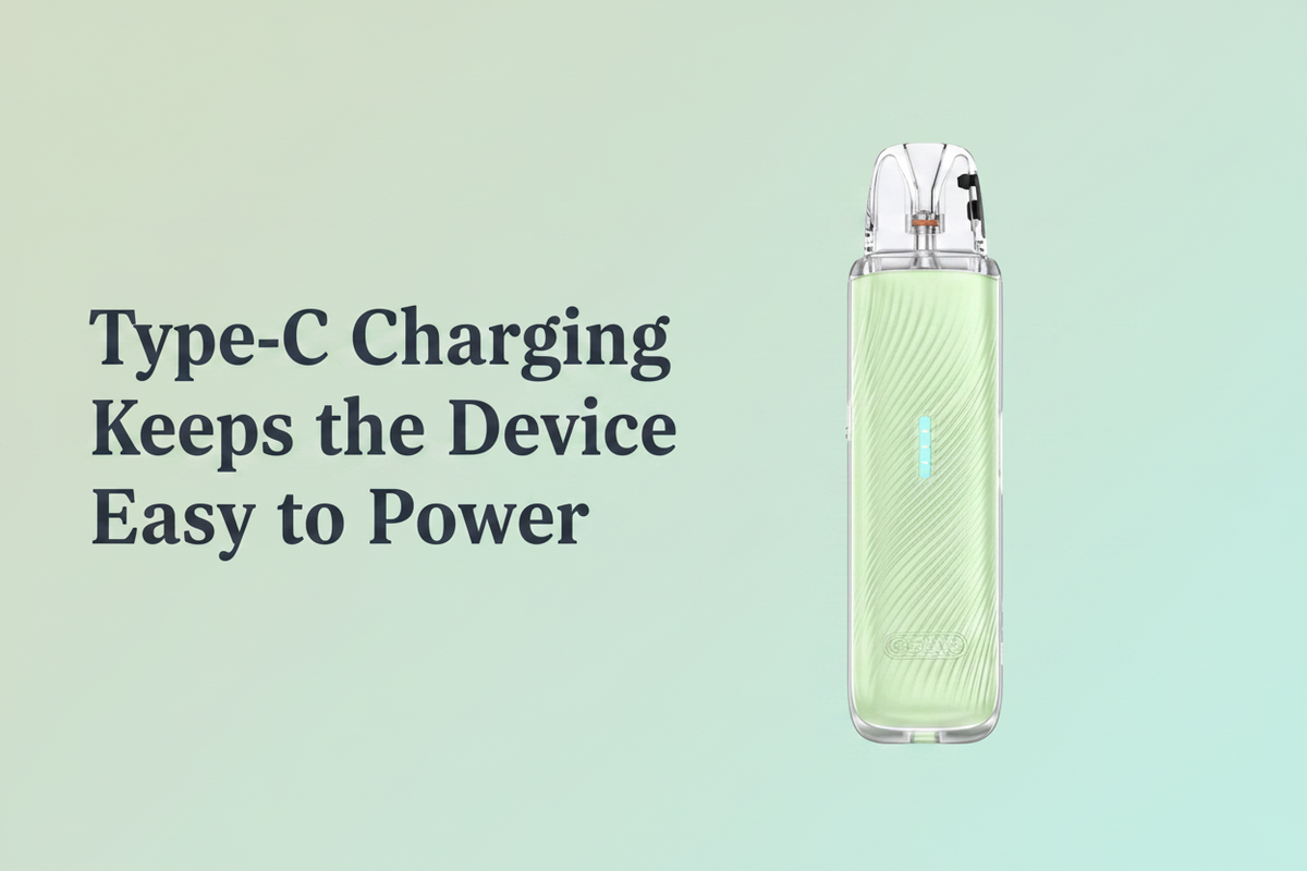 Type-C Charging Keeps the Device Easy to Power