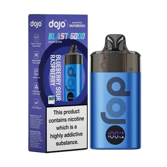 Vaporesso DOJO BLAST 6000 Prefilled Pod 20mg Blueberry Sour Raspberry