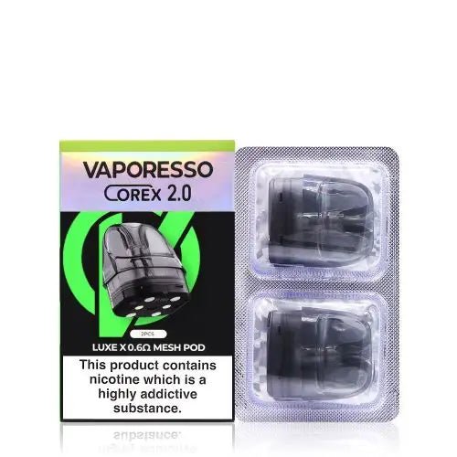 Vaporesso LUXE X COREX 2.0 Pods - 0.6 ohm RDL Select Vape Club Vaporesso LUXE X COREX 2.0 Pods - 0.6 ohm RDL Select Vape Club