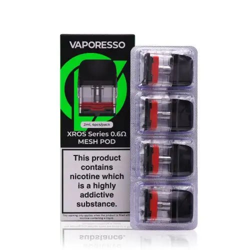 Vaporesso Xros Replacement Pods 0.6ohm (Pack of 4)