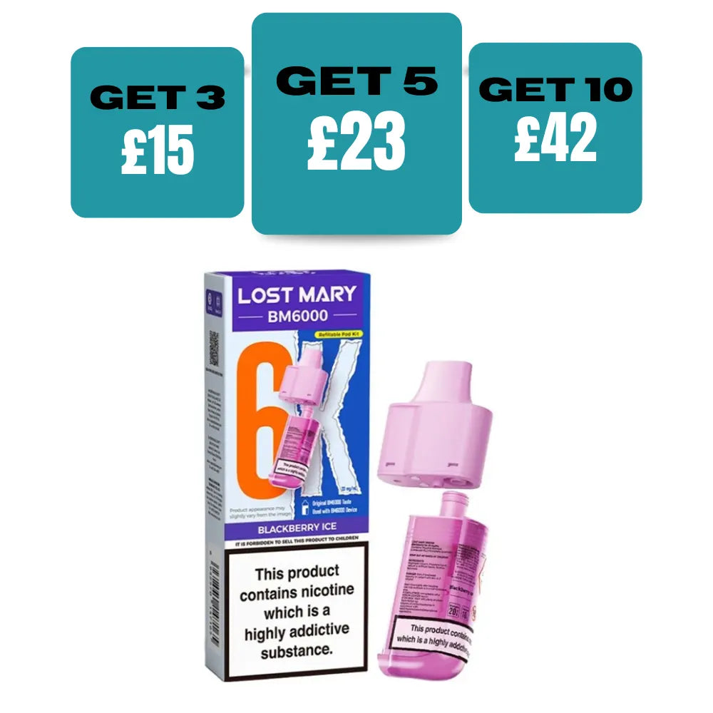 Lost Mary BM6000 Prefilled Vape Pods – Select Vape Club