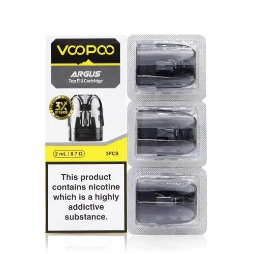 VooPoo Argus Replacement Pod Cartridges 0.7 Ohm Top Fill