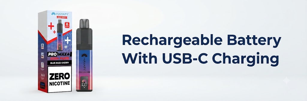 Rechargeable Battery With USB-C Charging
