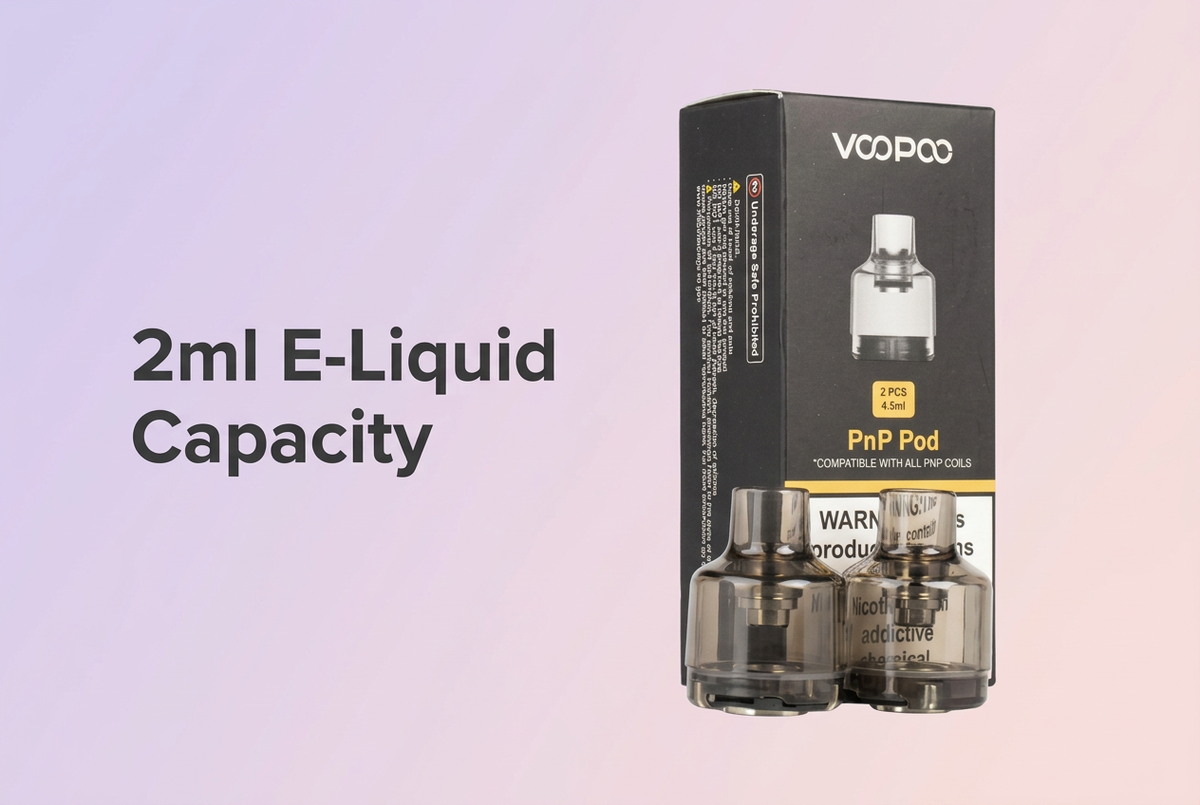 2ml E-Liquid Capacity