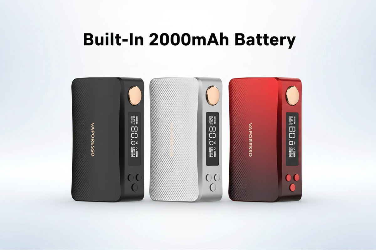 Built-In 2000mAh Battery