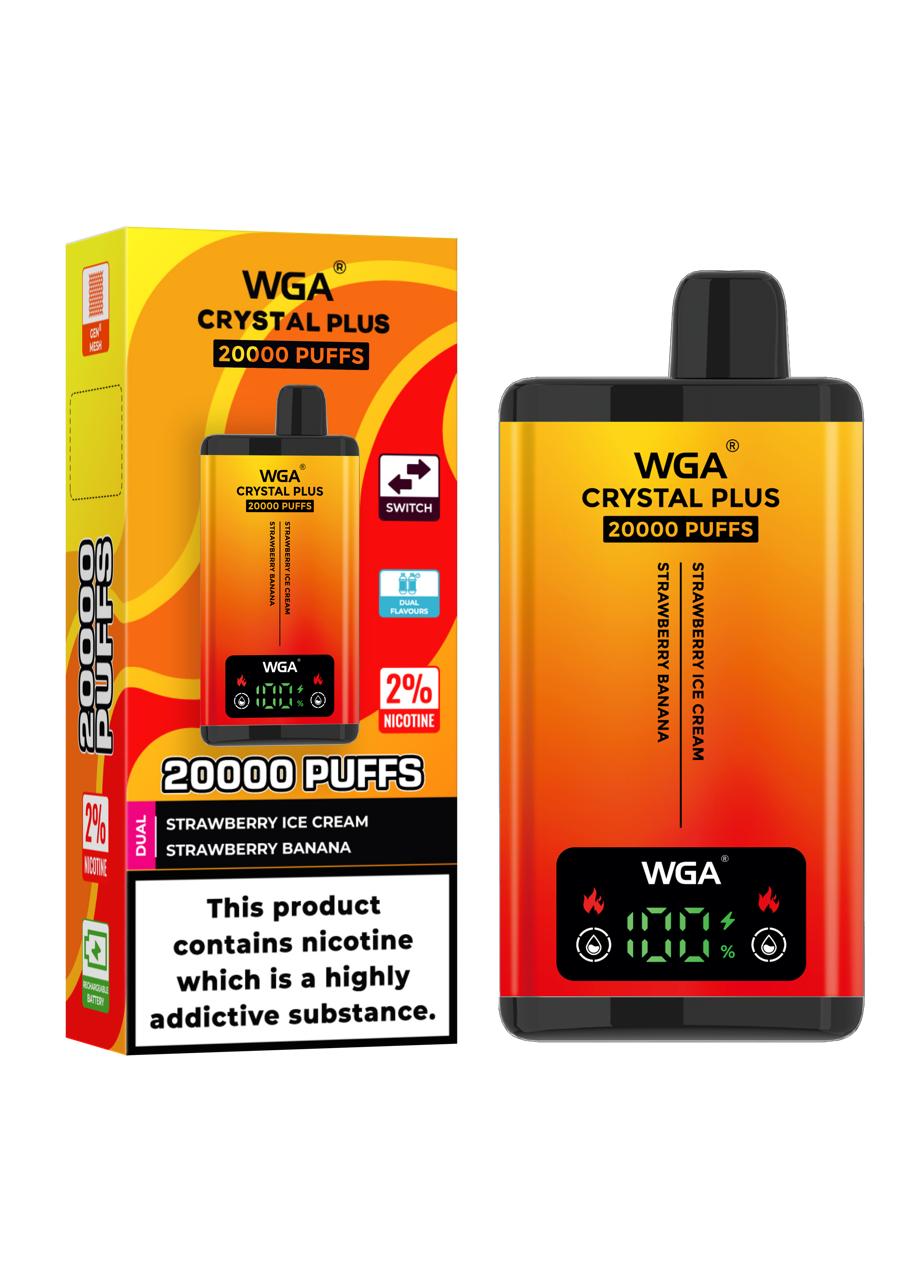 WGA Crystal Plus 20,000 Vape 2-in-1 Rechargeable 