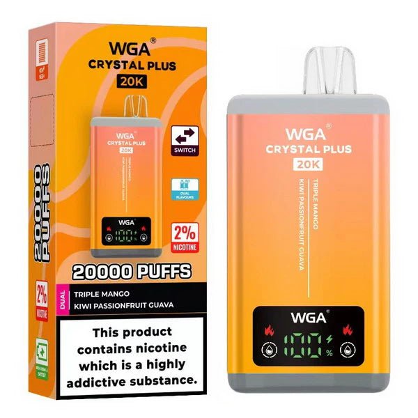 WGA Crystal Plus 20,000 Vape 2-in-1 Rechargeable