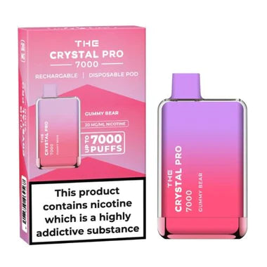 The Crystal Pro 7000 Disposable Vape Device - 20mg Gummy Bear