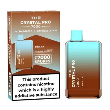 The Crystal Pro 7000 Disposable Vape Device - 20mg Cherry Cola