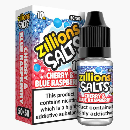 Cherry & Blue Raspberry Zillion Salts 10ml Nic Salt E-Liquid Cherry & Blue Raspberry