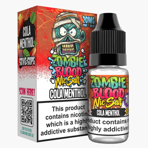 Cola Menthol Zombie Blood Nic Salts 10ml E-Liquid